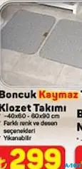 BONCUK KAYMAZ KLOZET TAKIMI BONCUK KAYMAZ KLOZET TAKIMI